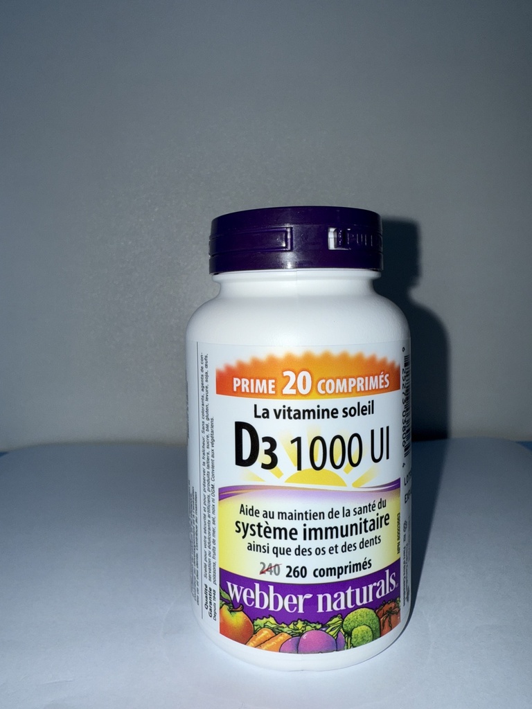 Витамин Д3 1000 ОУН №260 /шахмал/