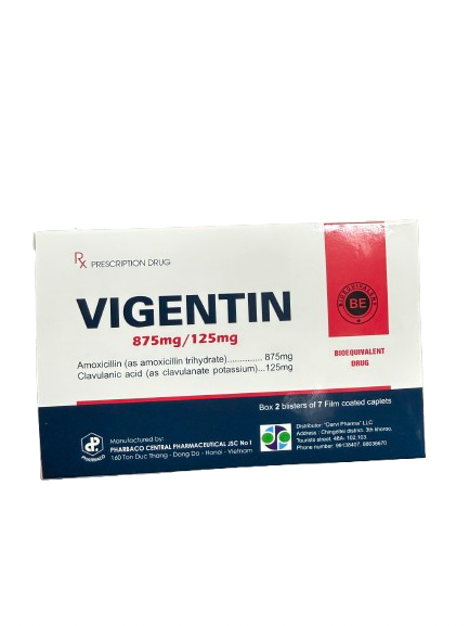 Вигентин 875мг+125мг №14