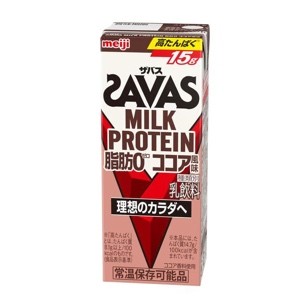 Meiji Savas Milk Protein 0% Fat, Cocoa Flavor, 6.8 fl oz (200 ml) 