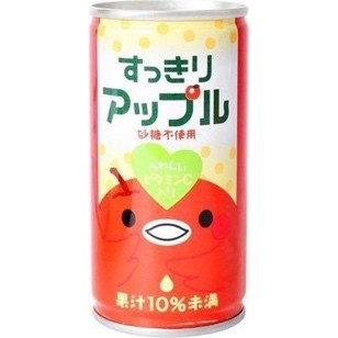 Kobe Settlement Refreshing Apple 6.5 oz (185 g) x 30 Bottles (Apple Juice, Vitamin C Included, Made in Japan)