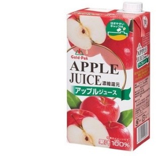 Gold Pack Apple Juice EX Pack, 3.3 gal (1 L) x 6 Bottles