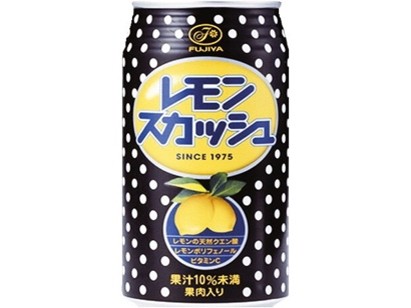 Itoen Fujiya Lemon Squash Can, 11.8 fl oz (350 ml) 