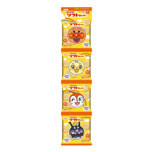 Befco Anpanman Soft Rice Crackers (4-Pack)