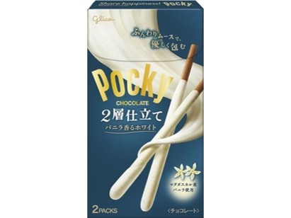 Glico Pocky Dual Layer - Vanilla Scented White