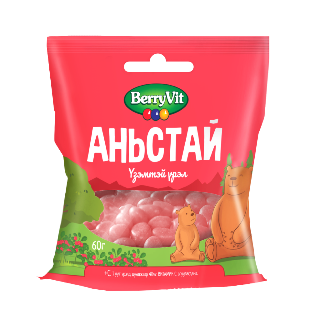 BerryVit - Аньстай үзэмтэй үрэл 60гр