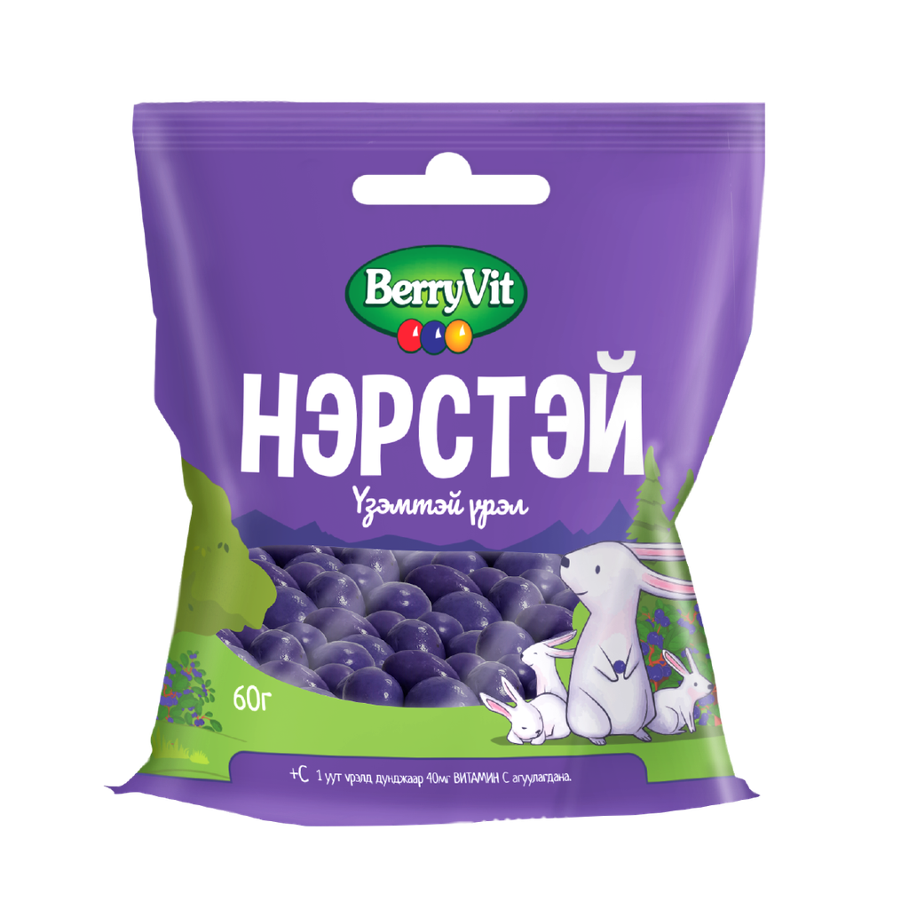 Berryvit - Нэрстэй үзэмтэй үрэл 60гр