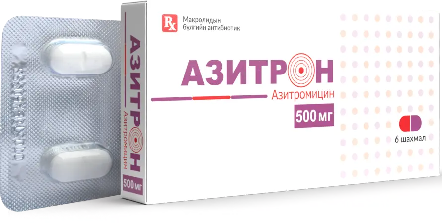 Азитрон 500мг №6-монос