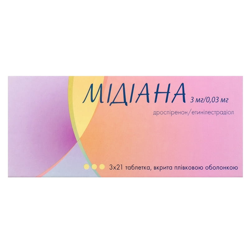 Мидиана 0.3мг+0.03мг №1 - бүрхүүлтэй шахмал