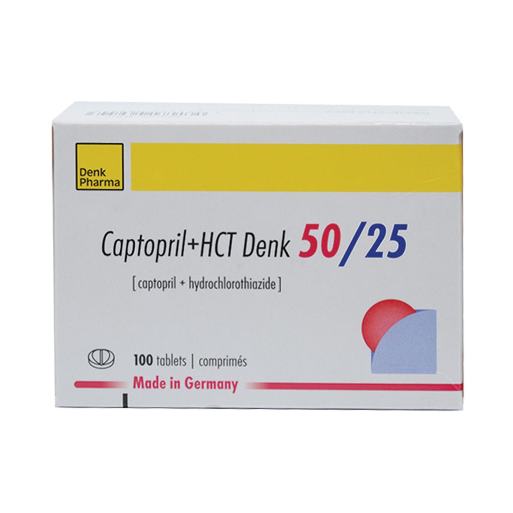 Каптоприл НСТ-денк 50мг/25мг №100 - шахмал