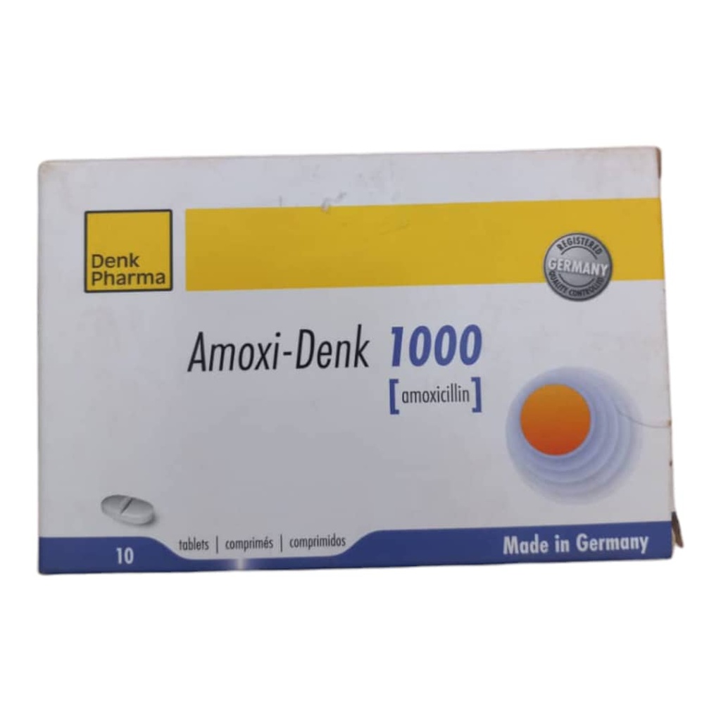 Амокси-денк 1000мг №10 шахмал
